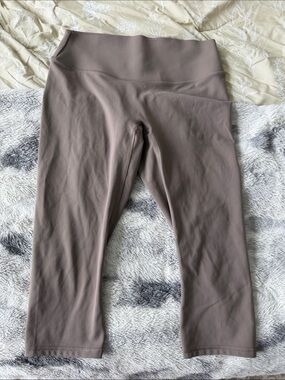 Fabletics Taupe Capri Leggings PURELUXE